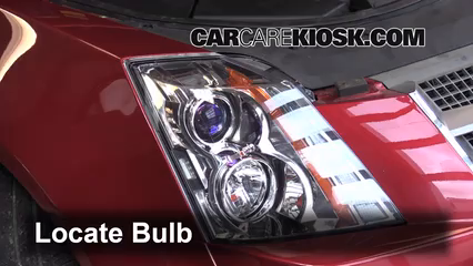 2010 Cadillac CTS 3.0L V6 Sedan Lights Headlight (replace bulb)